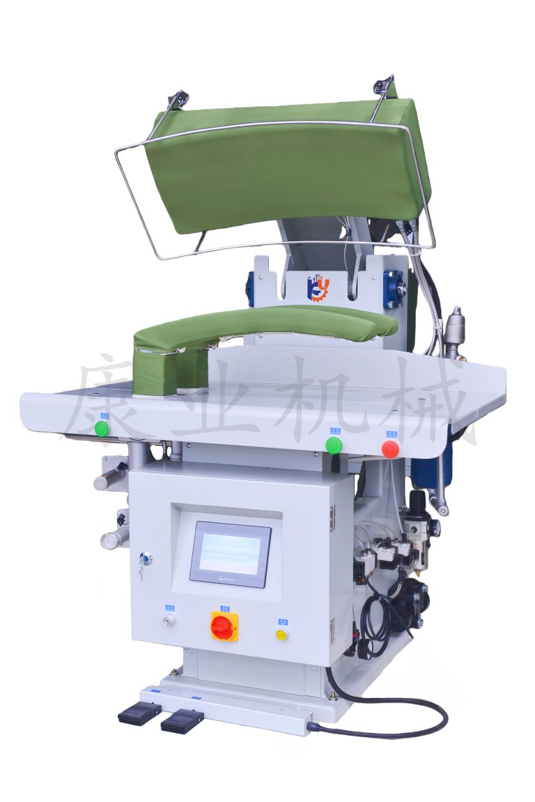 Outer sleeve-seam pressing and setting machine