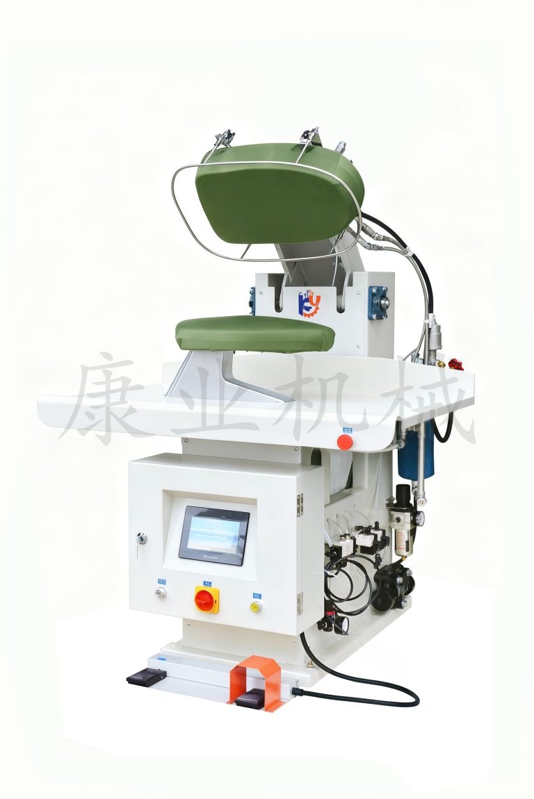 Trouser waistband pressing and setting machine