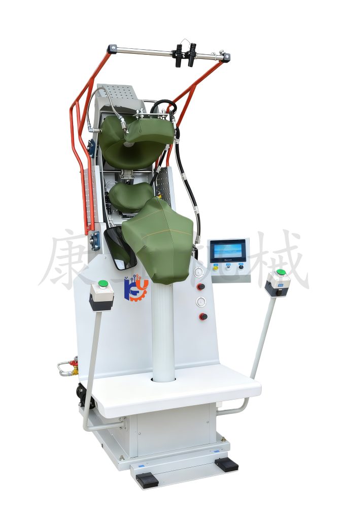 Women’s standing-collar pressing and setting machine